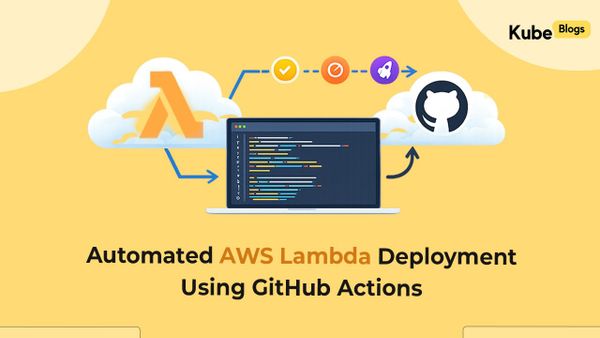 Automated AWS Lambda deployment using GitHub Actions CI/CD pipeline architecture diagram