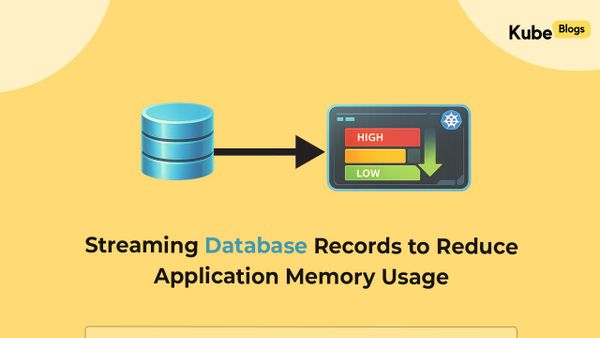Streaming database queries to reduce application memory consumption in production
