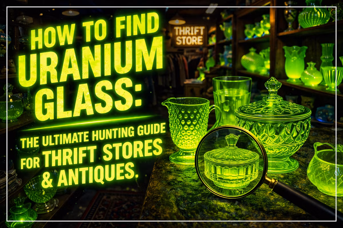 How to Find Uranium Glass: The Ultimate Hunting Guide for Thrift Stores & Antiques Feature Image