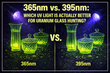 365nm vs. 395nm: Which UV Light is Actually Better for Uranium Glass Hunting? Feature Image