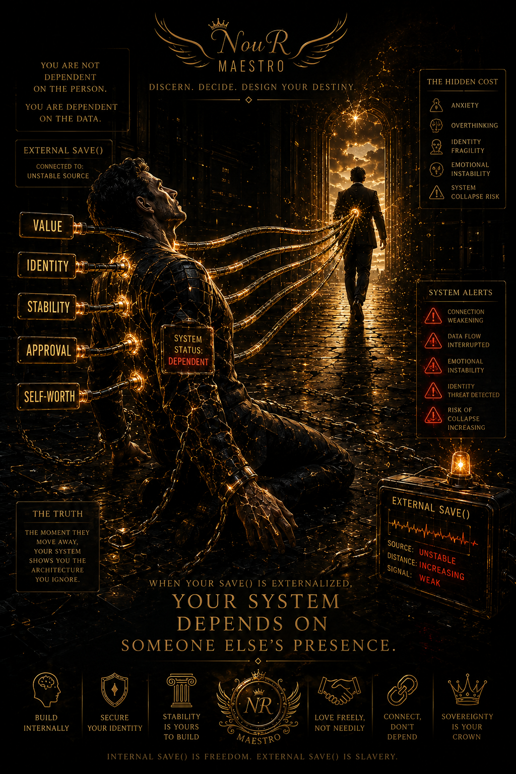 "Sovereignty is your crown. Dependency is your abdication."