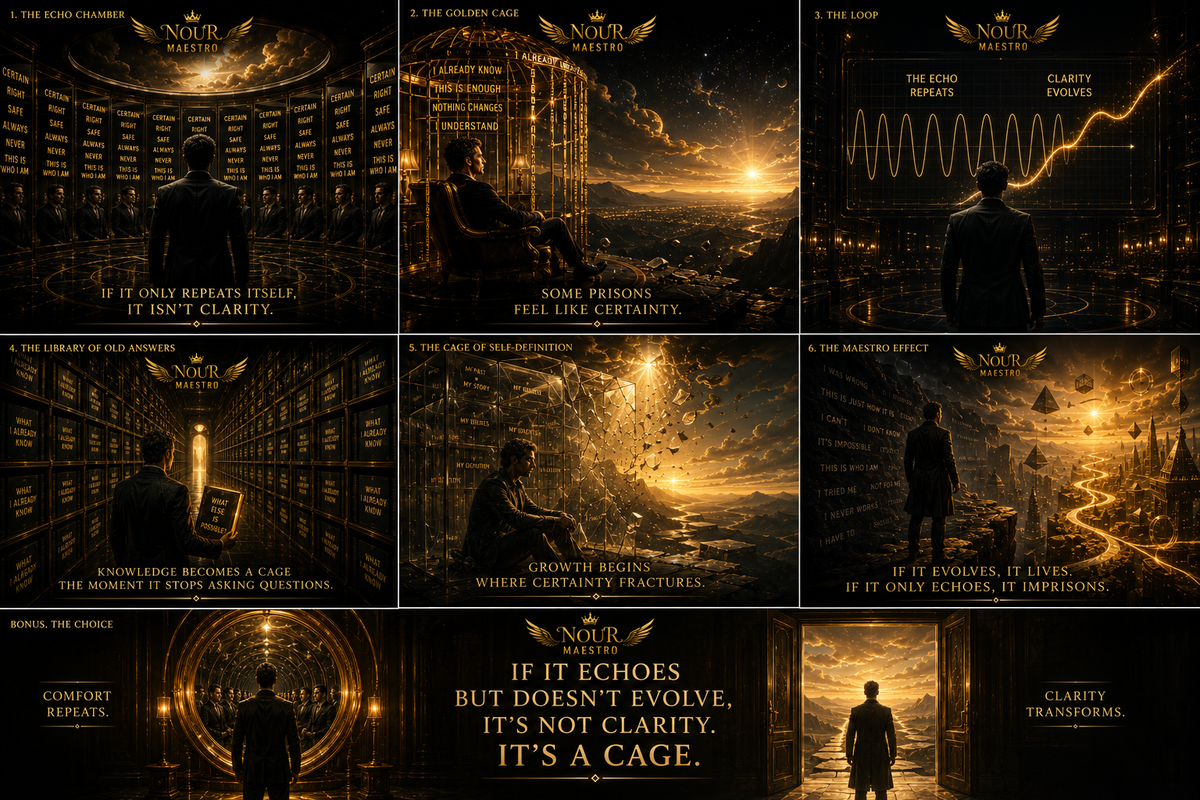If It Echoes but Doesn't Evolve, It's Not Clarity... It's a CAGE.
