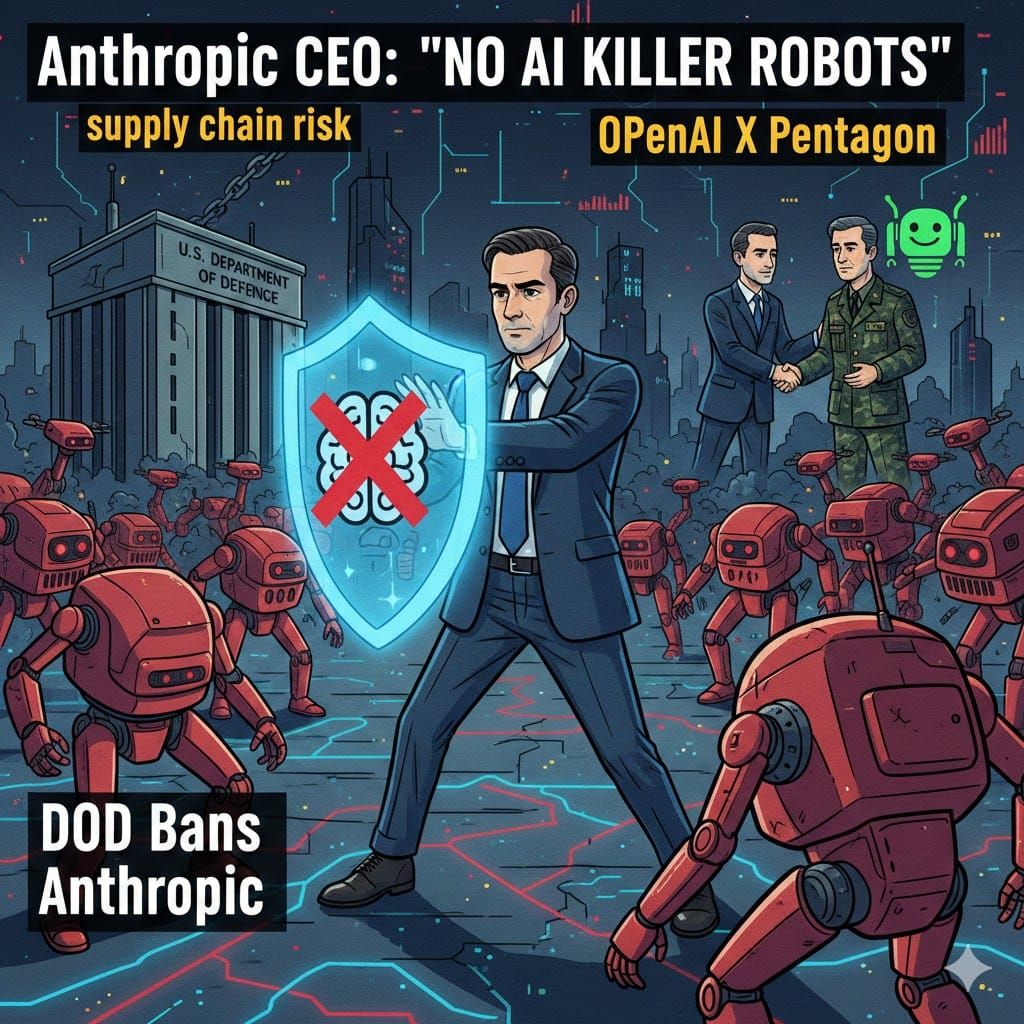 “기계가 생사 결정할 수 없다”... 앤트로픽 CEO, ‘AI 살인병기’ 반대하며 美 국방부와 정면충돌