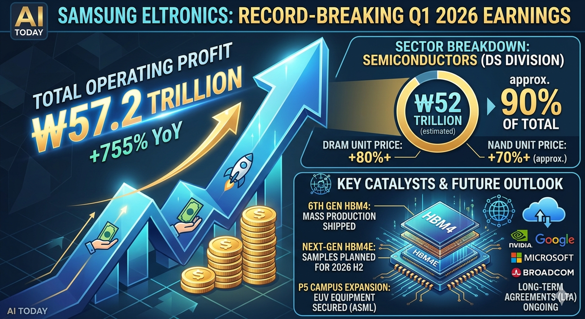삼성전자, 1분기 영업익 57조 원 ‘퀀텀 점프’... 반도체가 견인한 역대급 실적