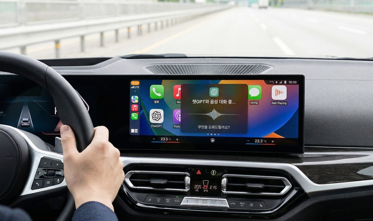 OpenAI, 챗GPT 애플 카플레이 공식 지원 시작… "운전 중 AI 비서 시대 열렸다"