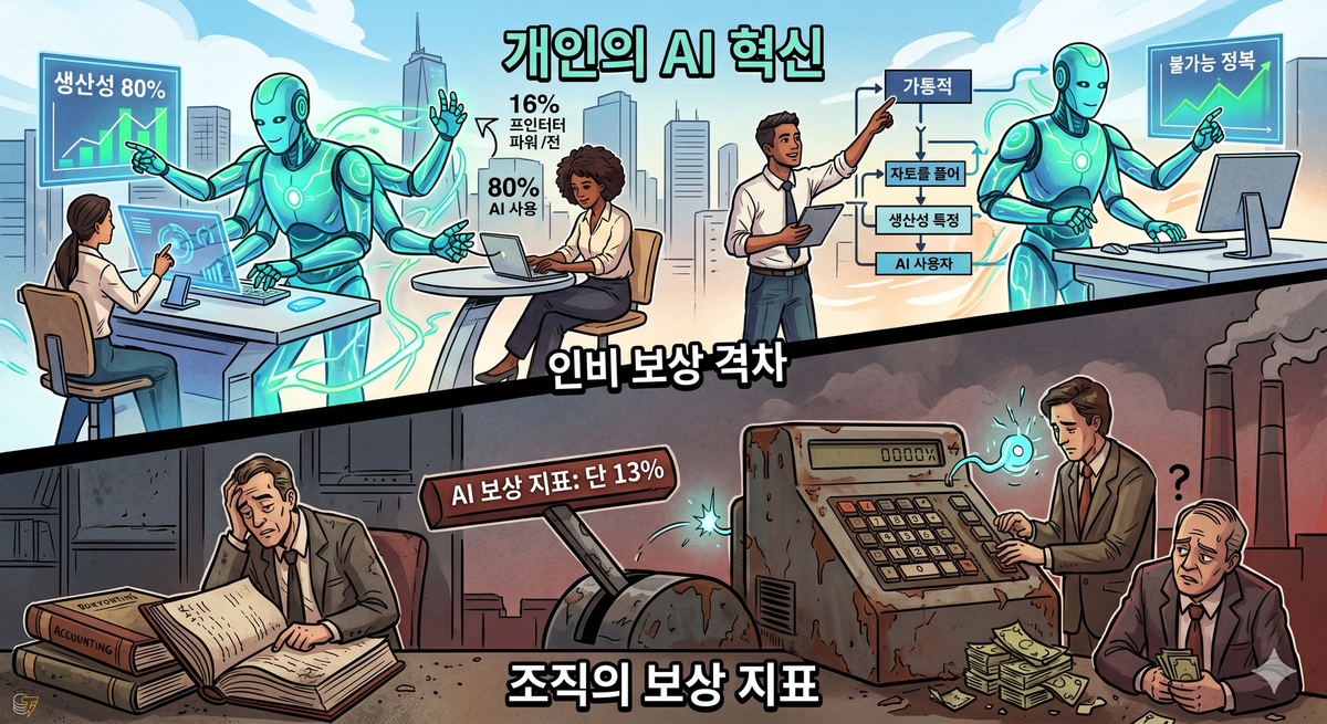 "일은 AI가 하는데 보상은 제자리"…마이크로소프트가 밝힌 'AI 혁신의 역설'
