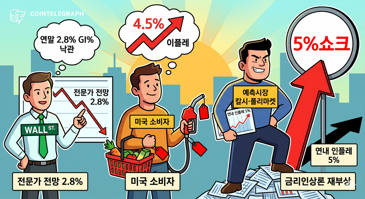 "인플레이션 5% 쇼크" 미 예측시장 경고장... 월가 낙관론 뒤집히나