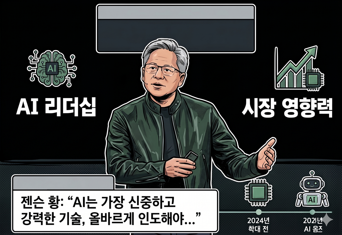 젠슨 황의 직격탄 "AI 공포 마케팅 멈춰라"... 위기의 항공업계와 뜻밖의 철학 열풍