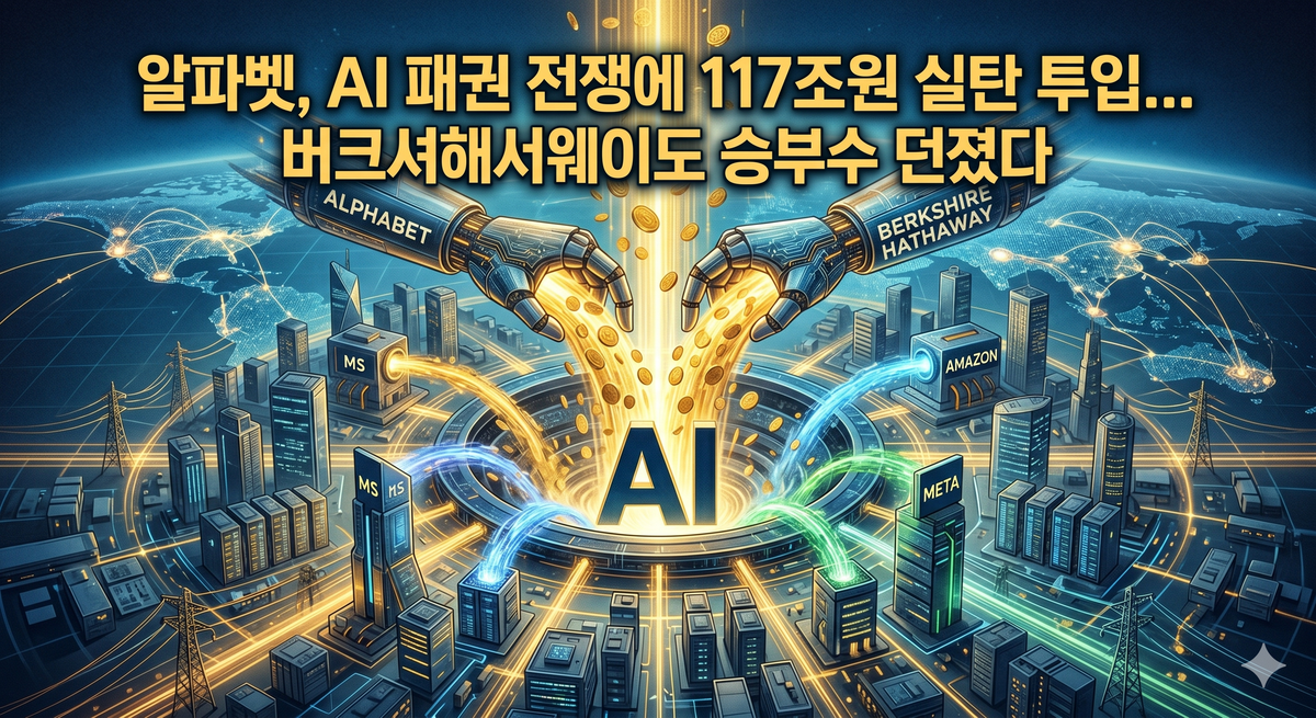 알파벳, AI 패권 전쟁에 117조원 실탄 투입... 버크셔해서웨이도 승부수 던졌다