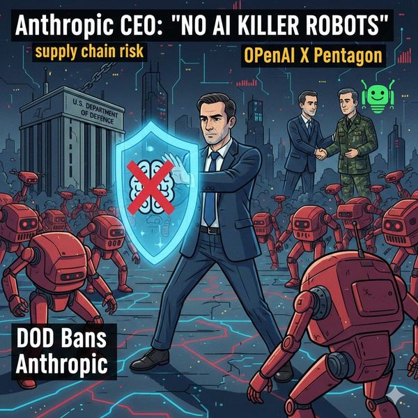 “기계가 생사 결정할 수 없다”... 앤트로픽 CEO, ‘AI 살인병기’ 반대하며 美 국방부와 정면충돌