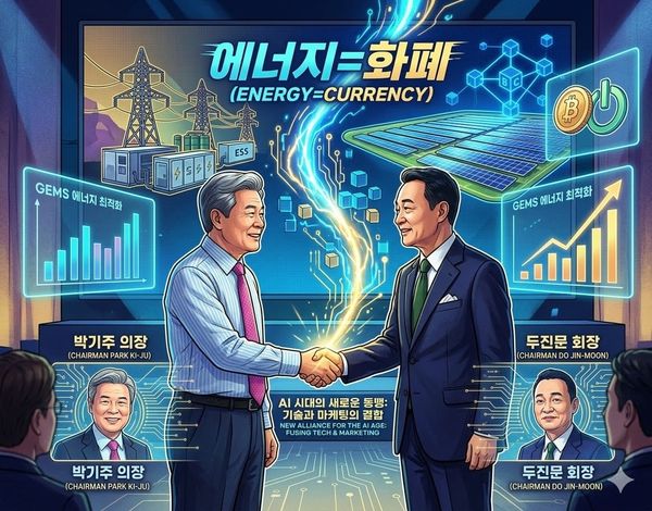 "에너지가 곧 화폐"…'기술 명장' 박기주와 '마케팅 전설' 두진문, 에너지 화폐 시대 연다