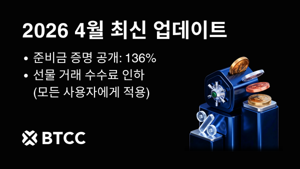 BTCC 거래소, 2026년 4월 준비금 비율 136% 공개, 모든 사용자 대상 선물 거래 수수료 인하