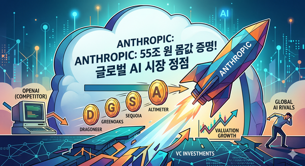앤트로픽, 55조 몸값 증명하며 'AI 대전' 정점 찍었다... 글로벌 큰손들 줄서기