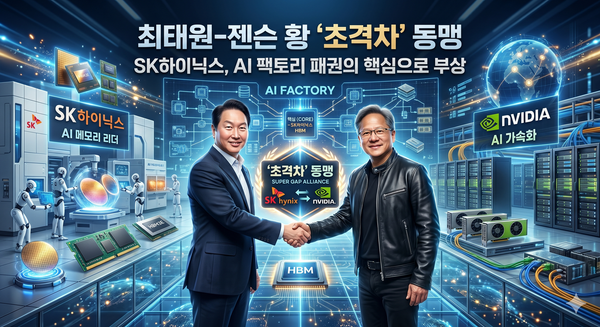 최태원-젠슨 황 '초격차' 동맹… SK하이닉스, AI 팩토리 패권의 핵심으로 부상