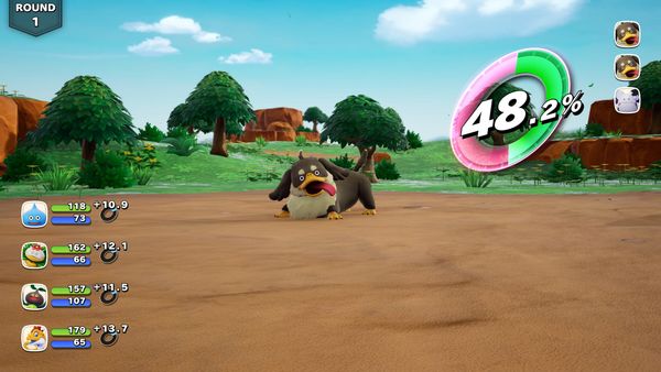 Monsters battle in Dragon Quest Monsters: The Withered World