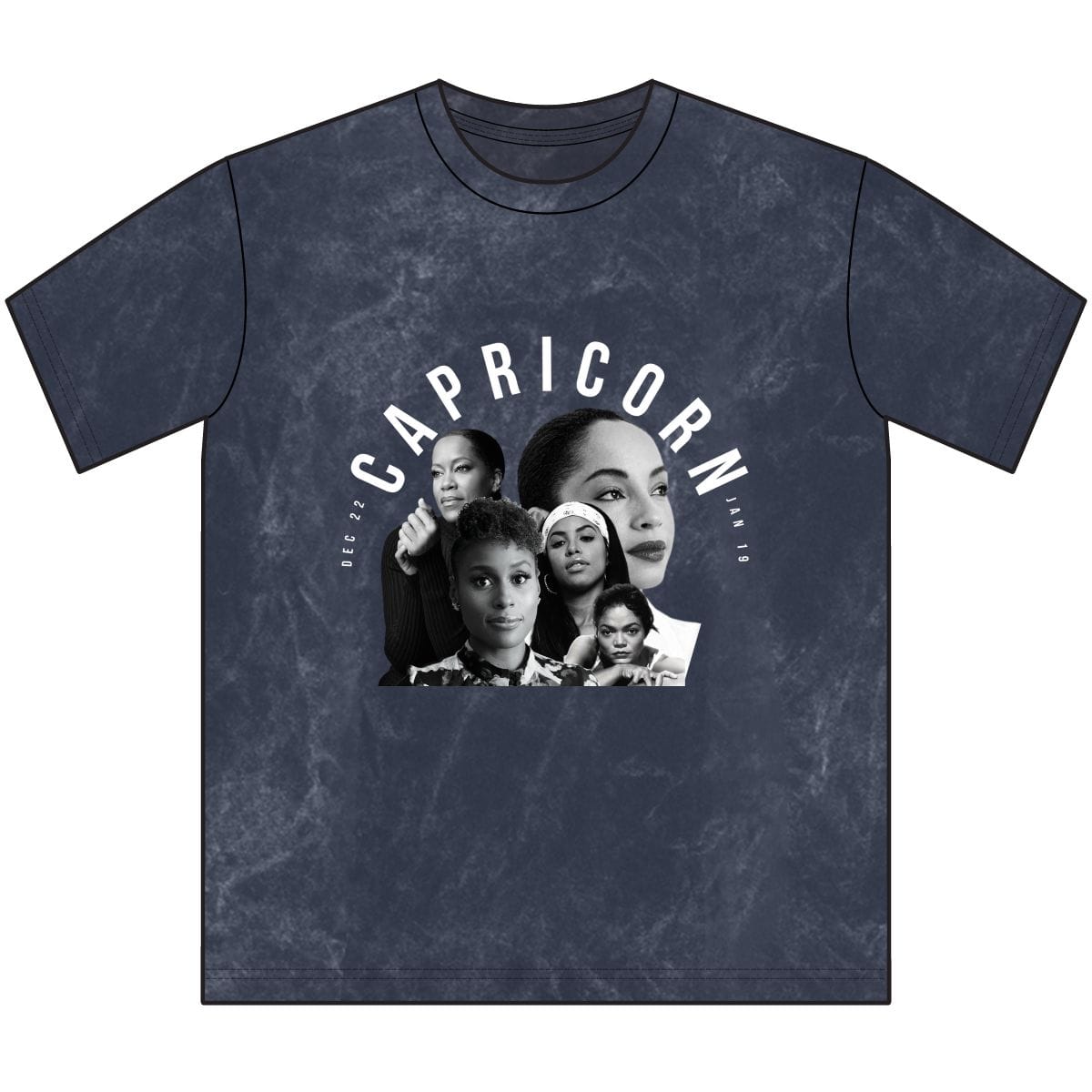 That Girl Capricorn Collage Vintage Tee