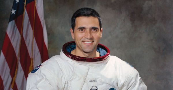 Harrison Schmidt, before he discovered his unfortunate moon dust allergy