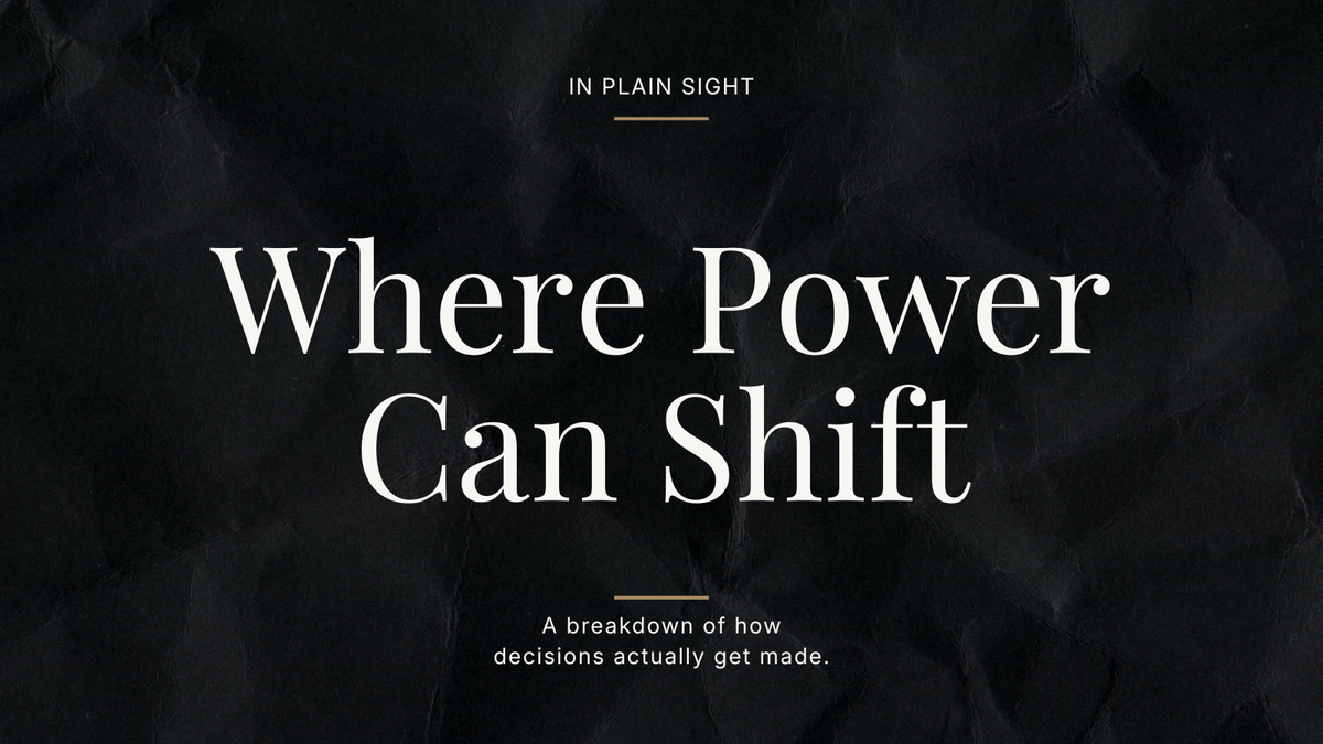 Where Power Can Shift