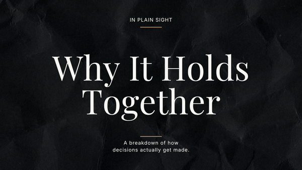Why It Holds Together