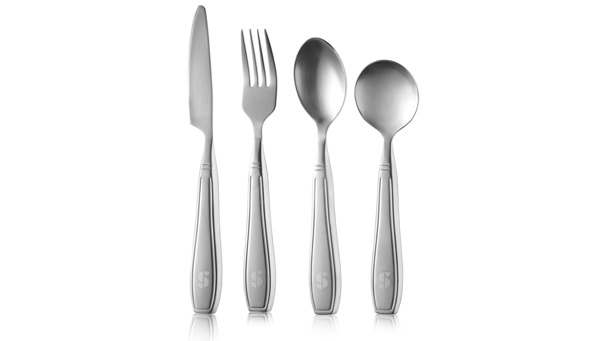 weighted eating utensils 