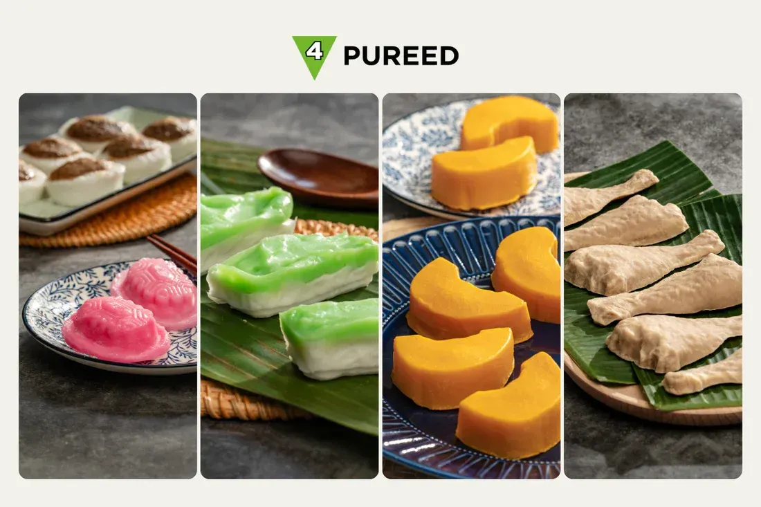 IDDSI level food example for a meal plan