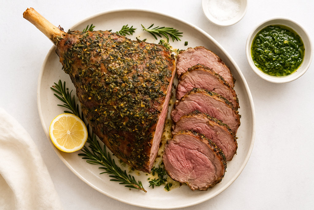 Herb-Roasted Leg Of Lamb Recipe
