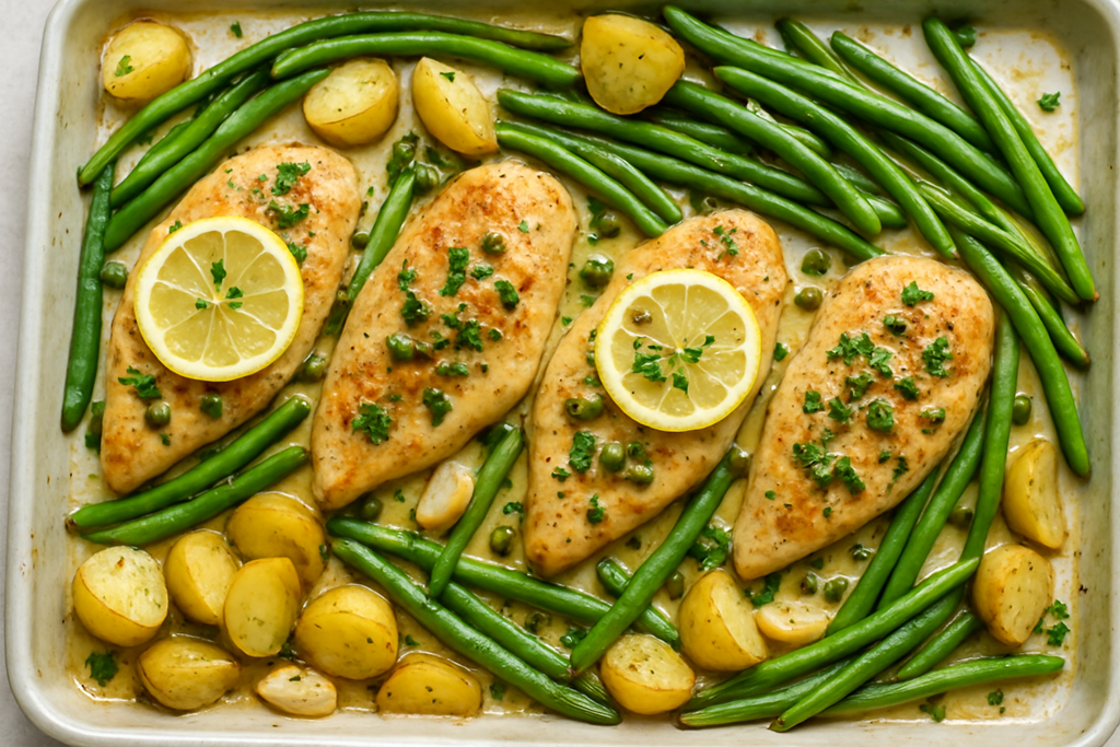 Sheet Pan Chicken Piccata Recipe