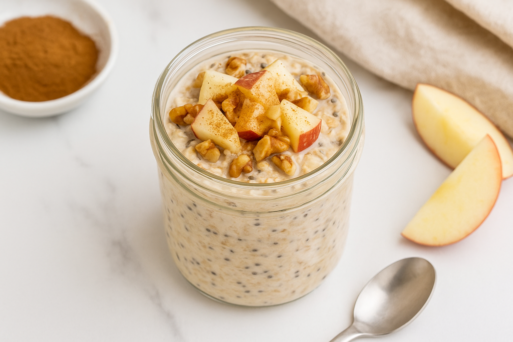 Apple Cinnamon Overnight Oats Recipe