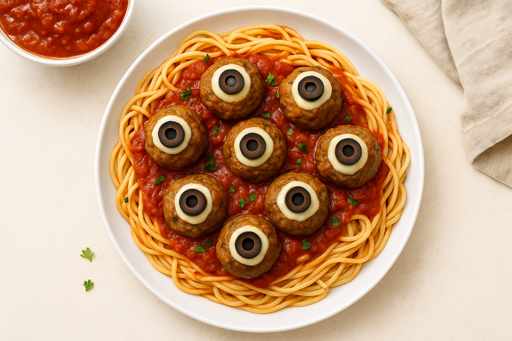 Eyeball Meatball Spaghetti Recipe
