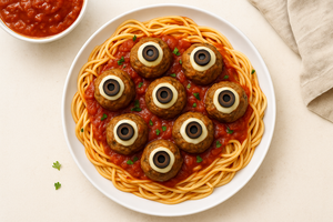 Eyeball Meatball Spaghetti Recipe