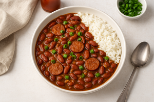 Pressure Cooker Red Beans and Rice Recipe