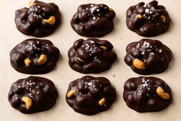 Dark Chocolate Cashew Clusters Recipe