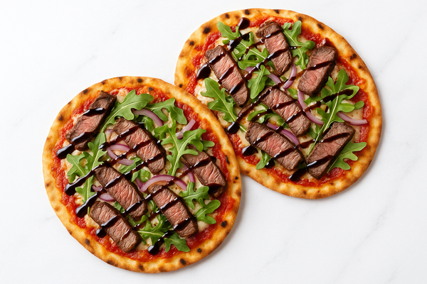Grilled Flatbread Steak Pizza Recipe
