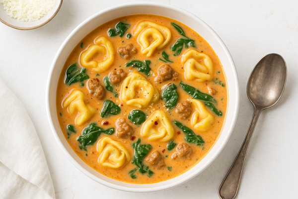 Slow Cooker Cheese Tortellini Soup Recipe