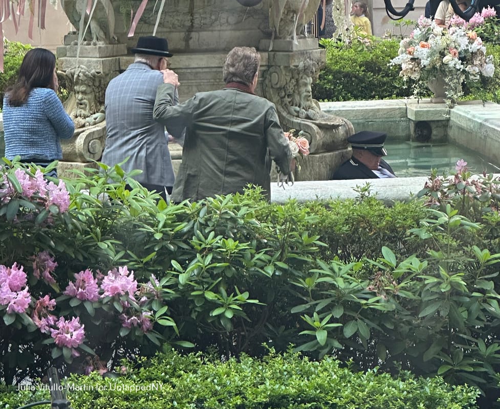 After the wedding Serena, Charles, and Oliver find Lester's body in the Arconia fountain.