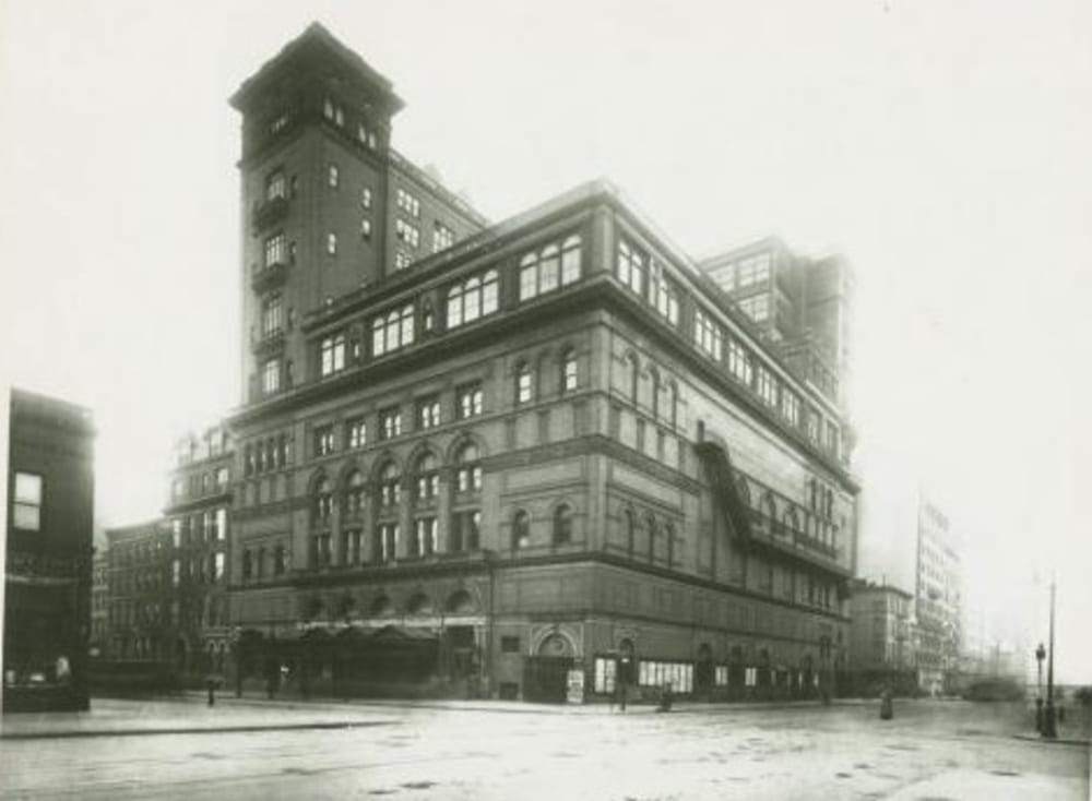 1910 Image of Exterior of Carnegie Hall