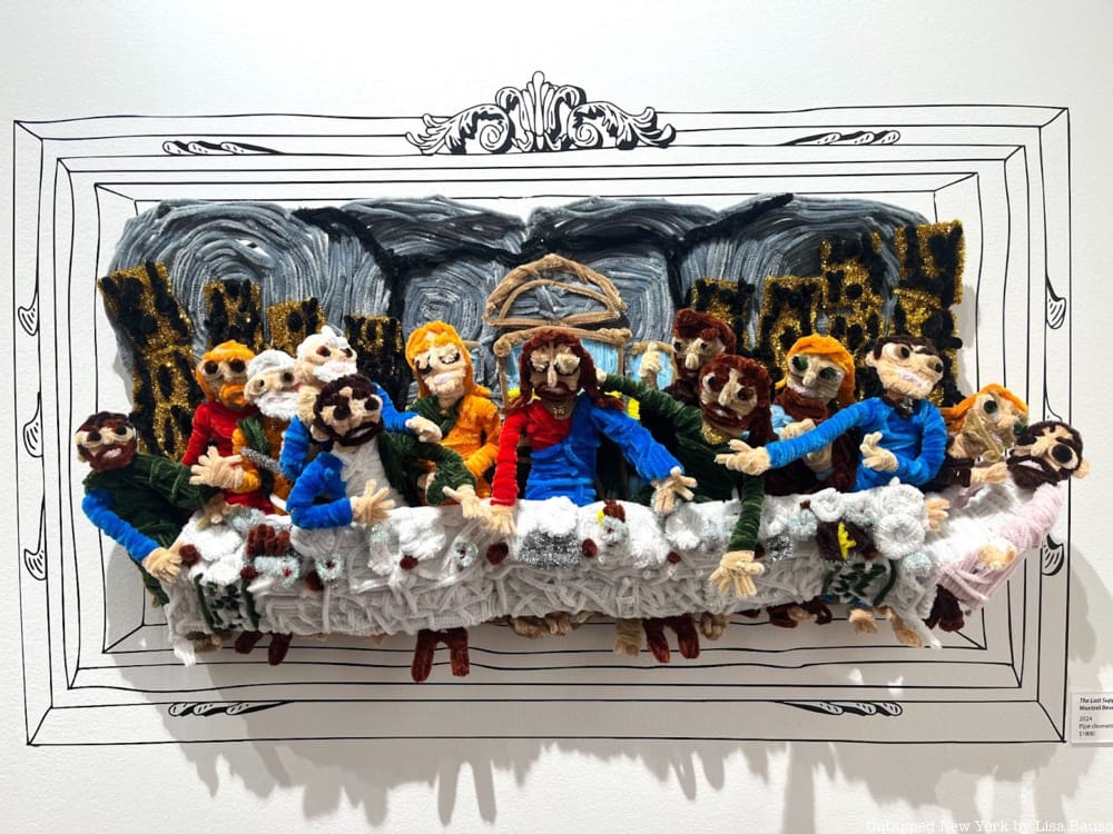 Pipe Cleaner version of the Last Supper