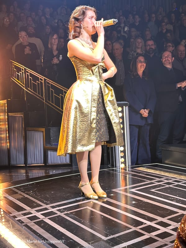 Gracie Lawrence as Connie Francis singing "Who's Sorry Now?" 
