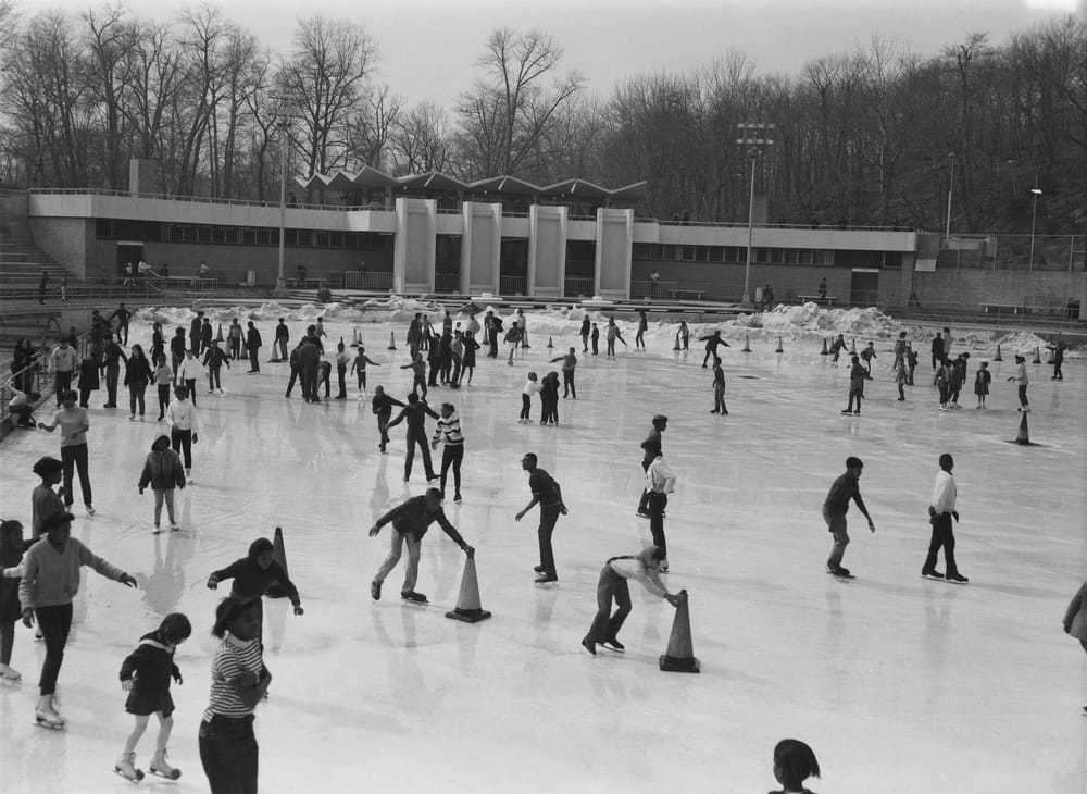 Lasker Rink in 1967, Courtesy of NYC Parks