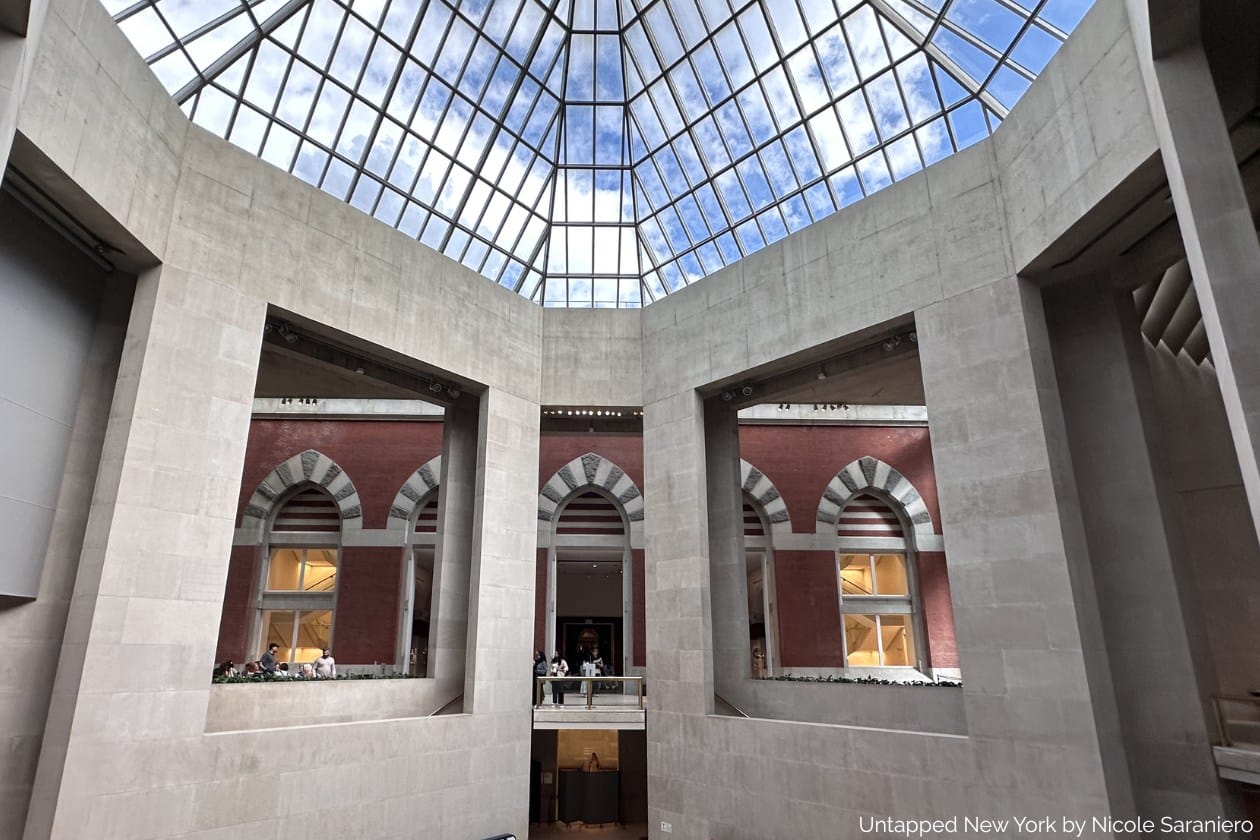 The former west facade as seen from the Robert Lehman Wing