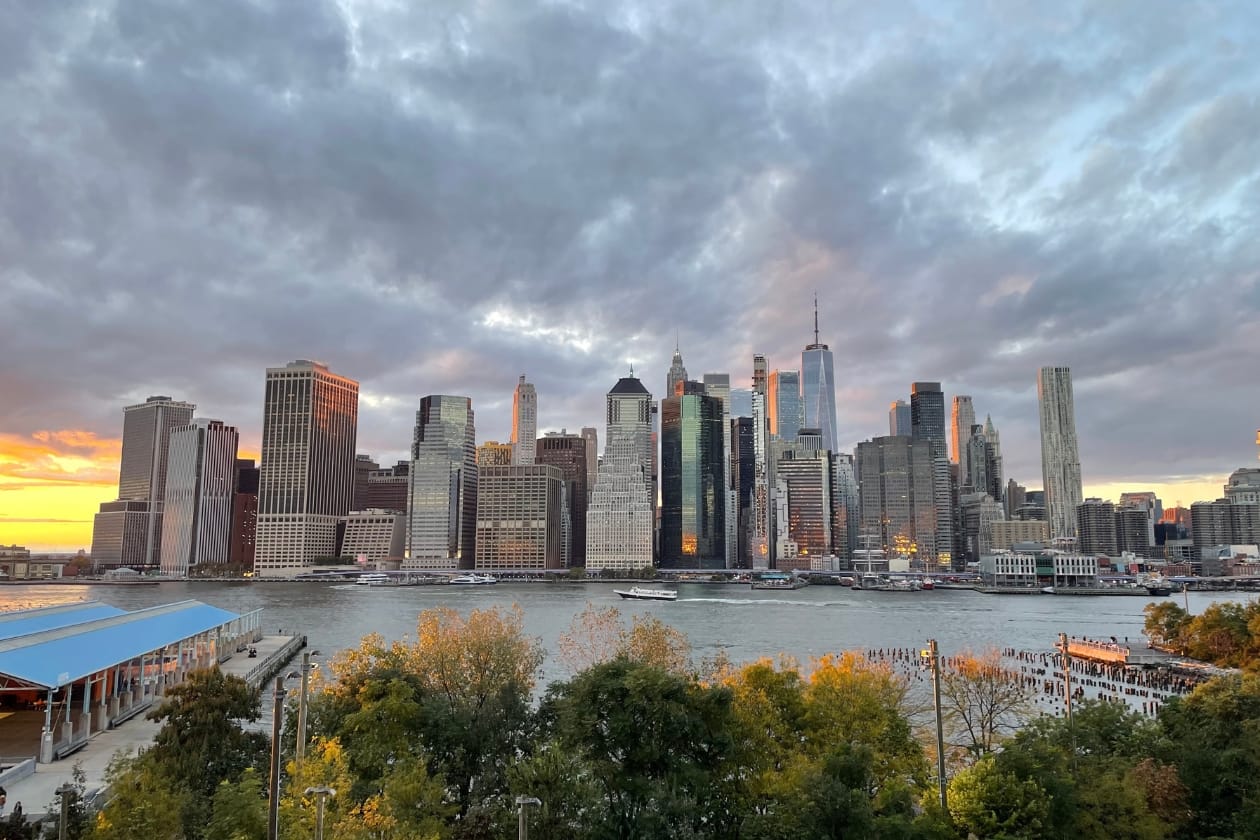 View of Lower Manhattan from across the river