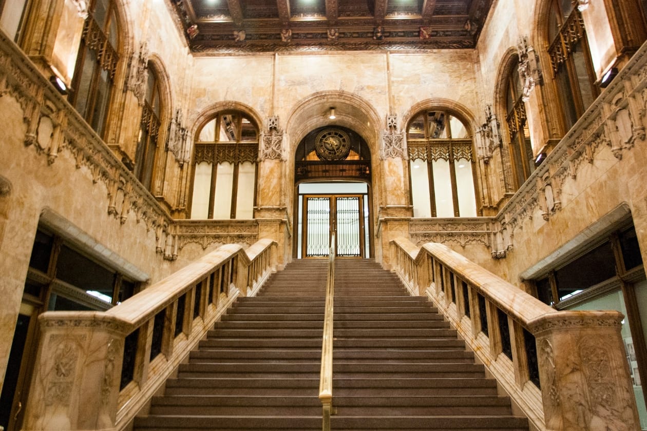 Main staircase of Woolworth Building Lobby