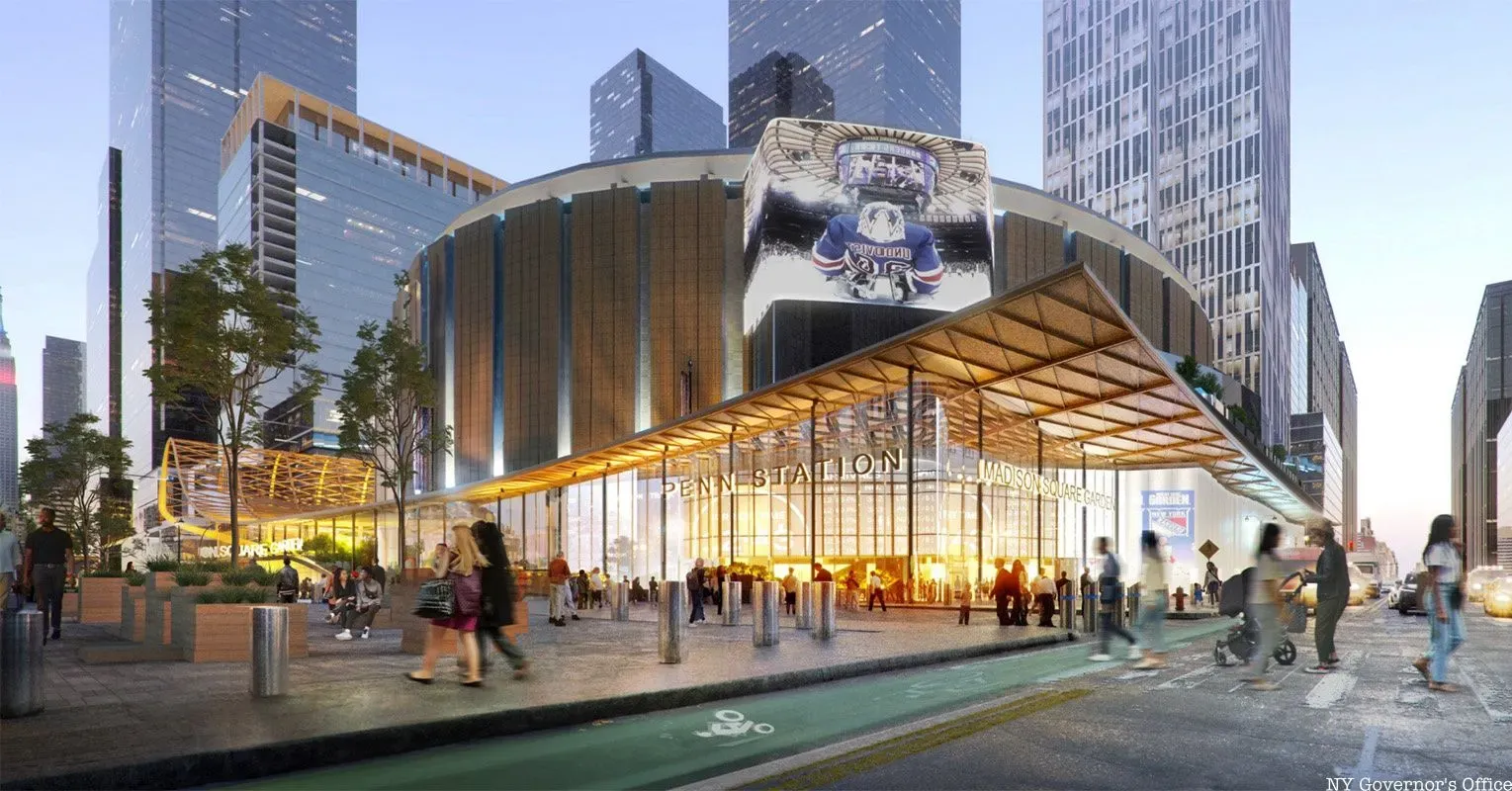 Rendering of Penn Station Facade