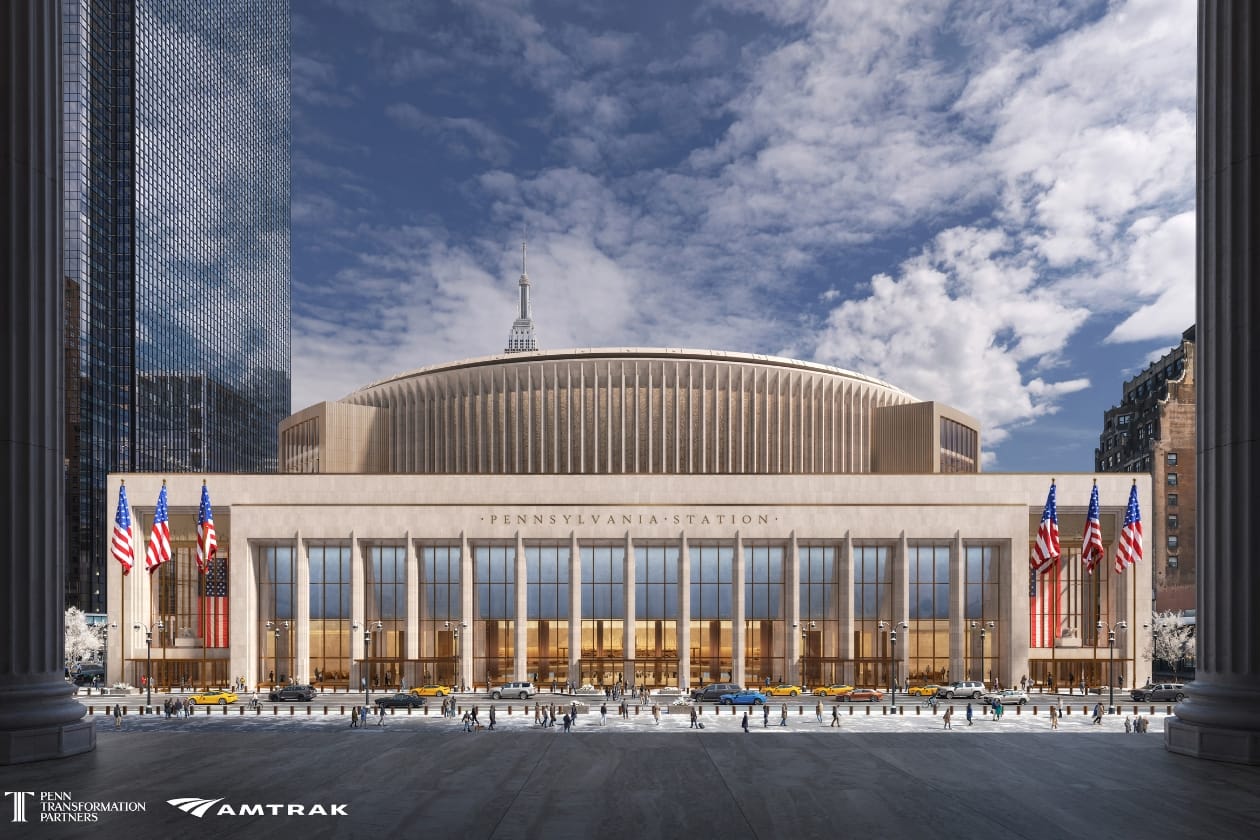 Rendering of Penn Station Facade