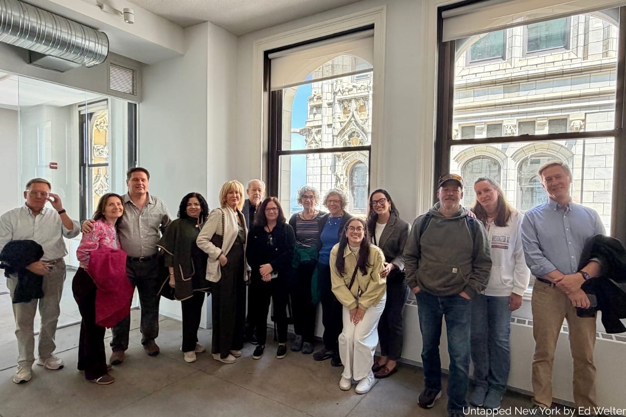 Guests on the 26th Floor during an Exclusive Access Tour of the Woolworth Building