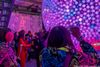People looking at the new Times Square New Year's Eve Ball