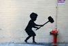 Banksy in NYC Day 20: “Hammer Boy” on the Upper West Side