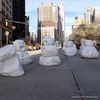 Snow Monsters, an Art Installation by Peter Regli Arrives to Flatiron Amidst the Blizzard