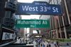 Muhammad Ali Way Street Signs Appears on West 33rd Street
