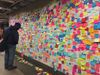 Governor Andrew Cuomo Adds Post-It Note to Union Square Subway Therapy Project